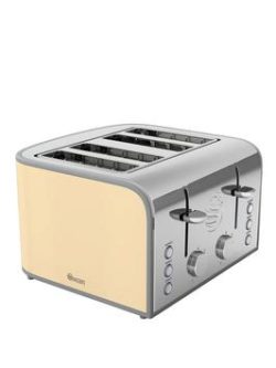 Swan Retro 4-Slice Toaster - Cream